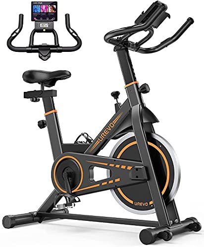 Heimtrainer Fahrrad, UREVO 10kg Schwungrad Spinning Bike Indoor mit 120 kg...